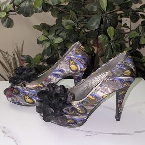 💥FINAL💥Dolce by Mojo Moxy Multicolor Peep Toe Heels